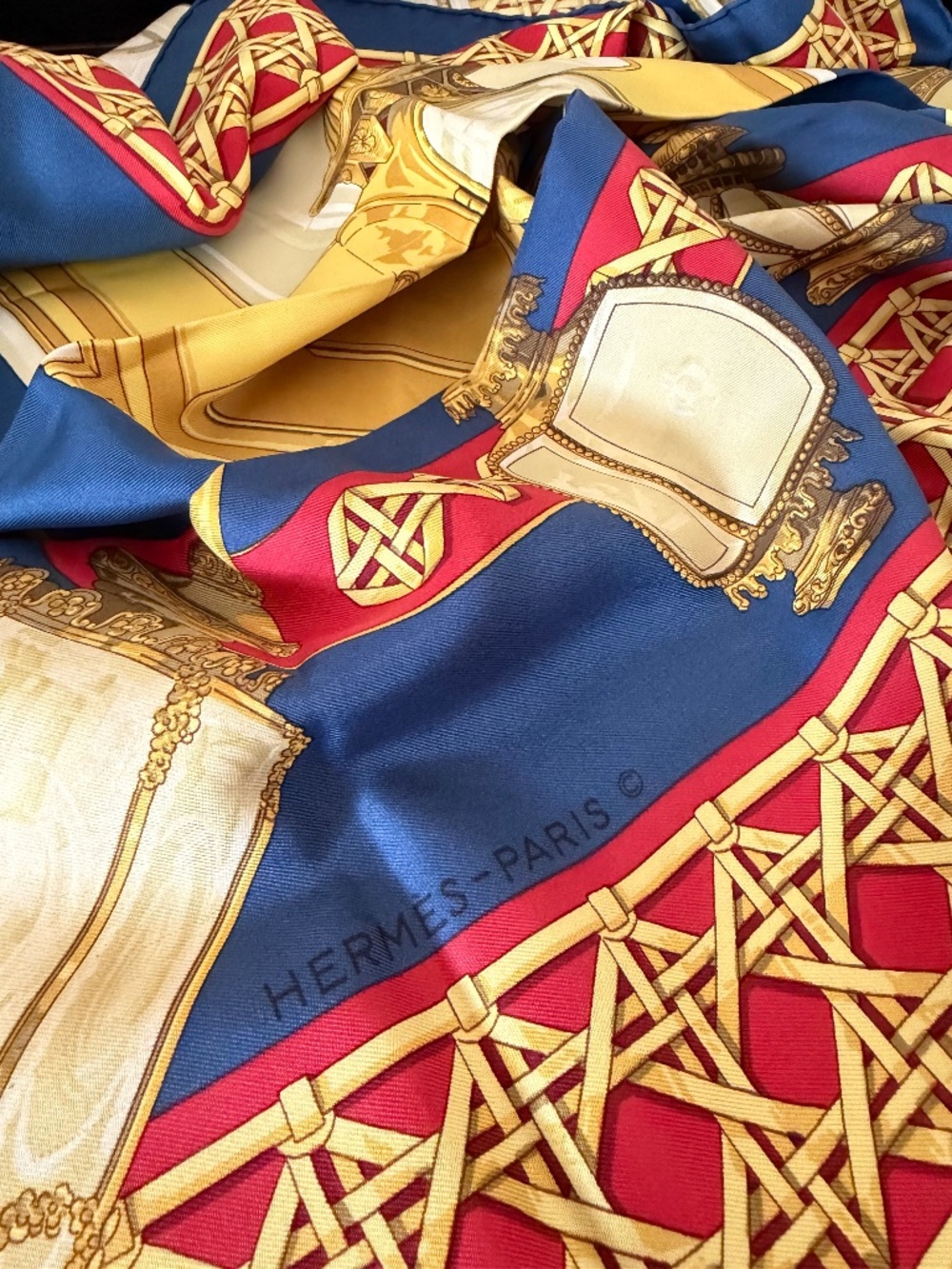 Hermès “Feux de Route” Silk Scarf 90cm (with COA)